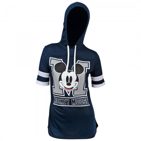 Disney Mickey Mouse House Of Mouse University Women's Hooded Football Shirt